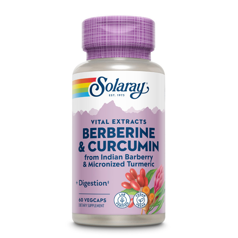 Berberine & Curcumin 600 mg 60 vegcap - Solaray