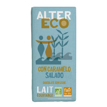 Chocolate Con Leche Y Caramelo Punto Sal Bio 100g - Alter Eco