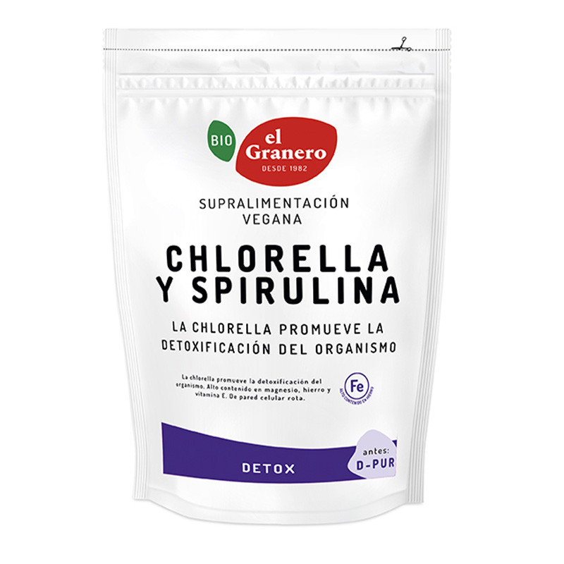 Chlorella Y Spirulina Bio 200g - El Granero