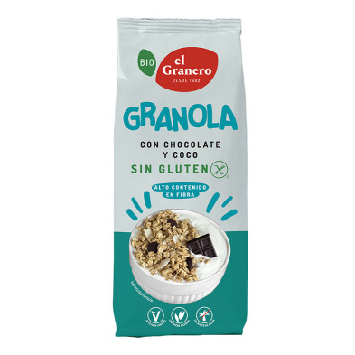 Granola Chocolate Y Coco Sin Gluten Bio 350g - El Granero