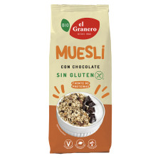 Muesli Con Chocolate Sin Gluten Bio 375g - El Granero