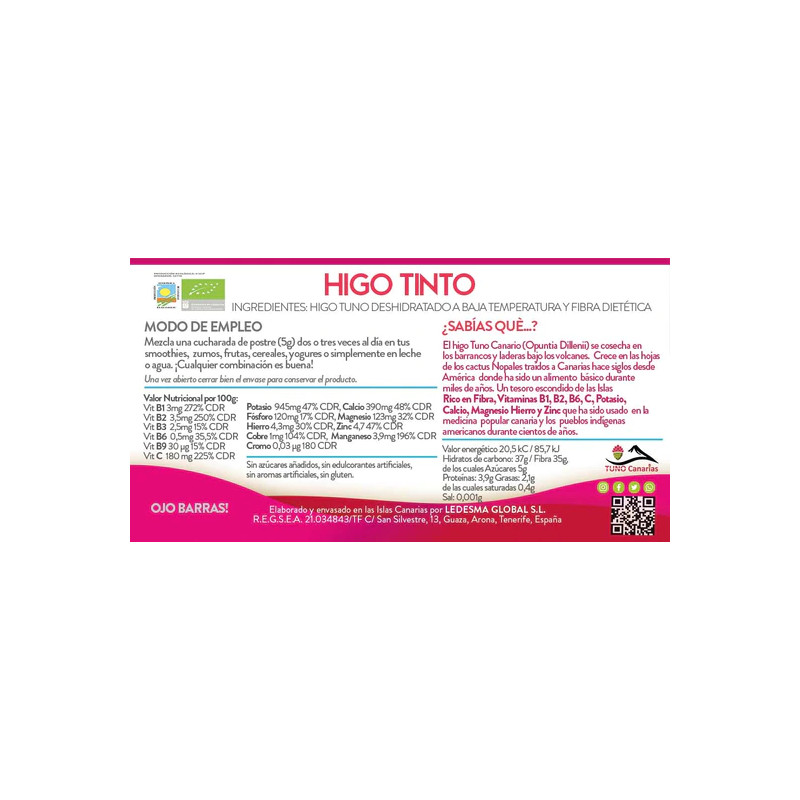 higo tinto l-carnitina para que sirve Centro Diettico Escaleritas Comprar HIGO TINTO con colageno