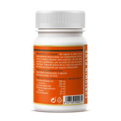 Curcumin Plus 60 Vcap 550mg