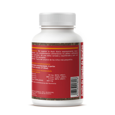 Perlas Higado Bacalao 500mg 110per