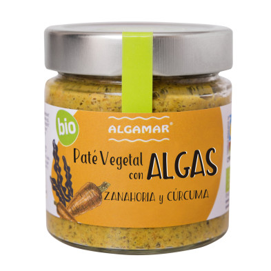 Pate Algas, Zanahoria Y Curcuma Bio 180g