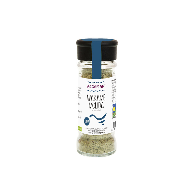 Alga Wakame Molida Tarro Vidrio Bio 70g