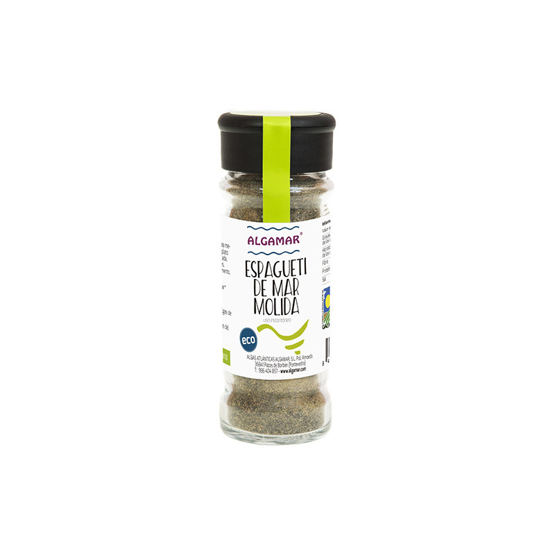 Alga Espagueti Molida Tarro Vidrio Bio 70g