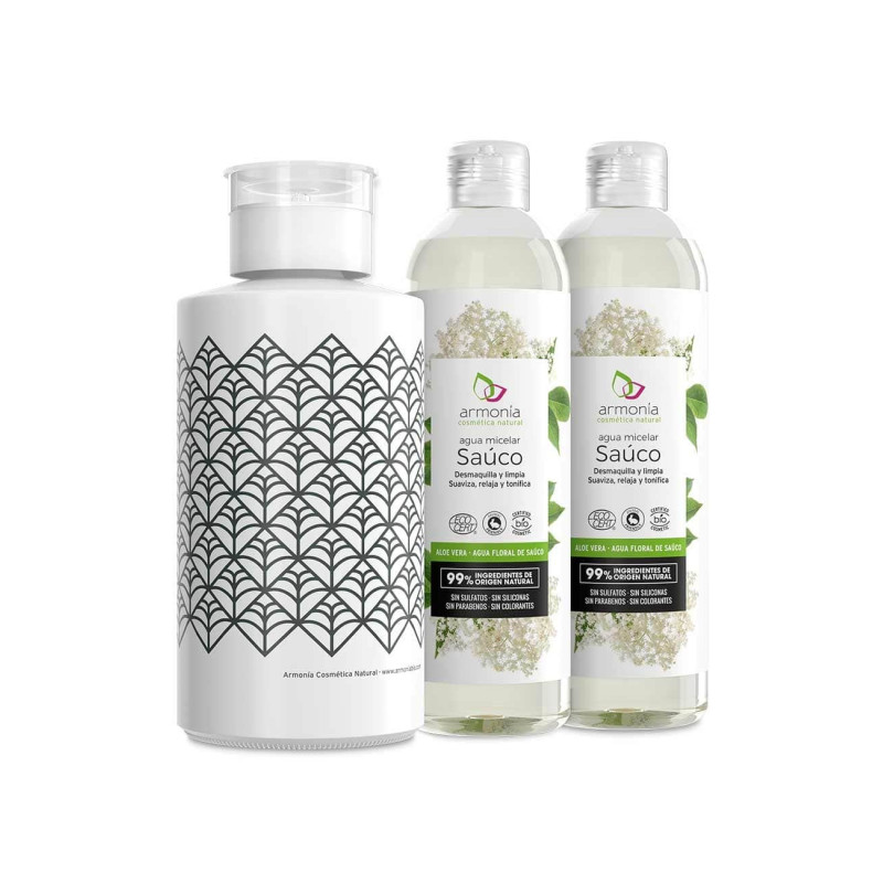 Pack 2ud Micelar Bio+Botella Vidrio 2ª 50%