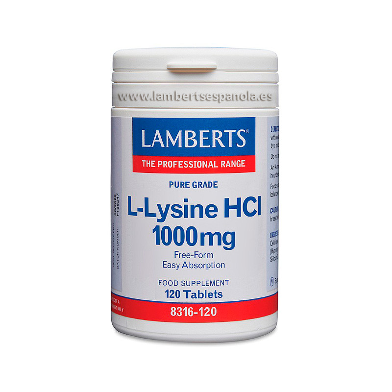 Lisina Hci 120 Tabletas 1000mg