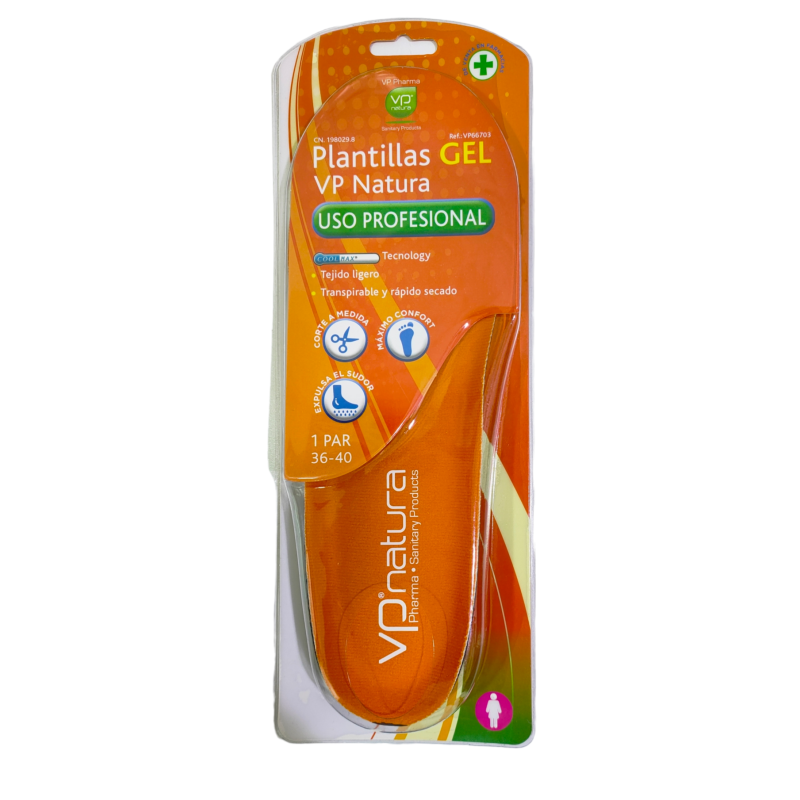 Plantillas Gel Uso Profesional Mujer - Vp