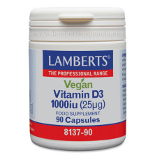 Vitamina D3 1000mg Vegan 90 cap - Lamberts
