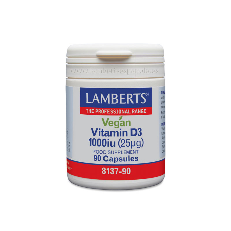 Vitamina D3 1000mg Vegan 90 cap - Lamberts