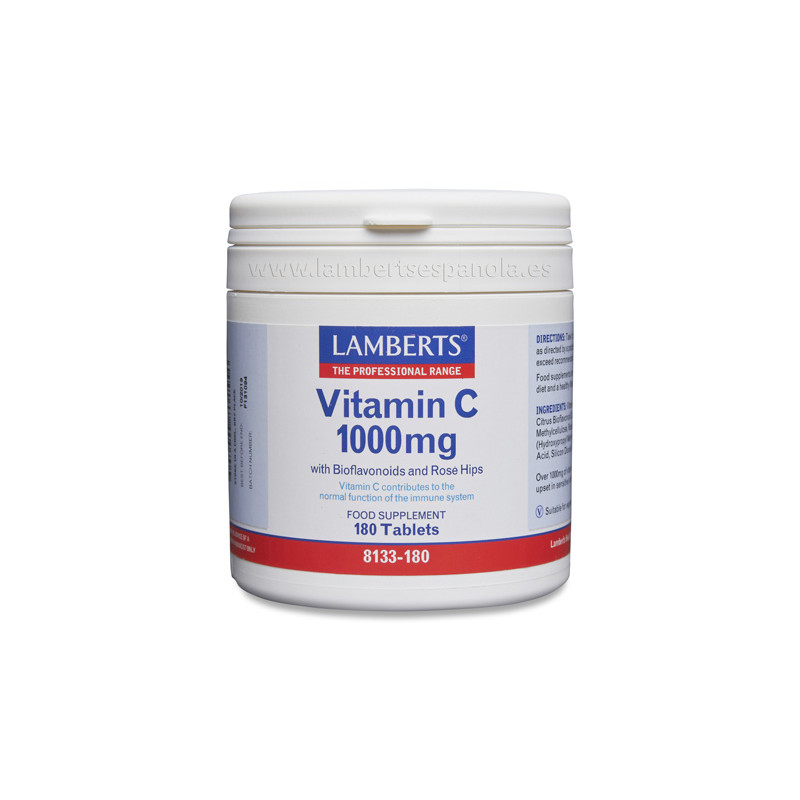 Vitamina C /Bioflavonoides Liberacion Sostenida 1000mg 180ta