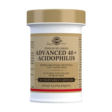 40 + Acidophilus Avanzado 60cap Vegetales