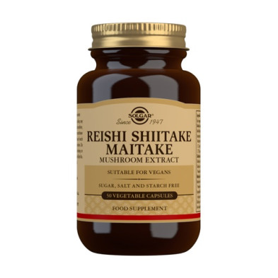 Reishi,Shiitake Y Maitake 50cap Vegetales