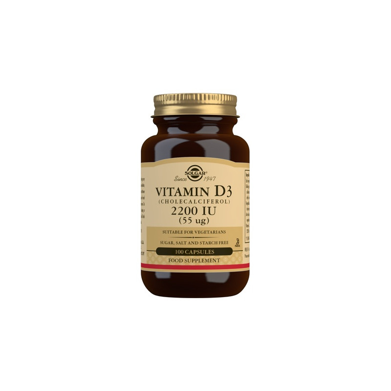 Vitamina D3 2.200ui 100cap Vegetales