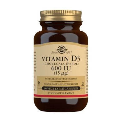 Vitamina D3 600 Uid 60cap Vegetales