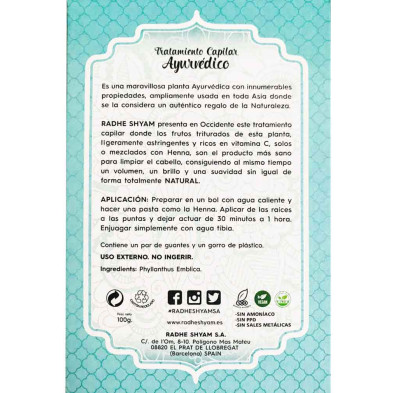 Amla Tratamiento Capilar Ayurvedico 100g