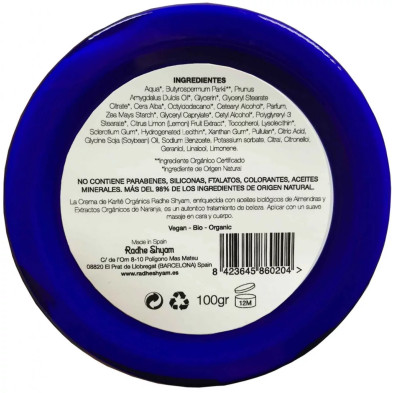 Crema Karite Organica Naranja 100ml