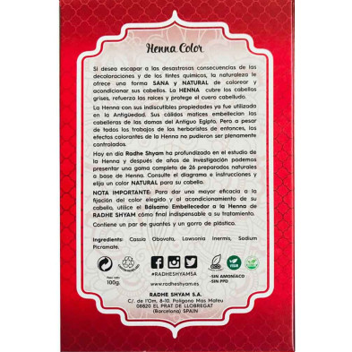 Henna Caoba Oscuro Polvo 100g