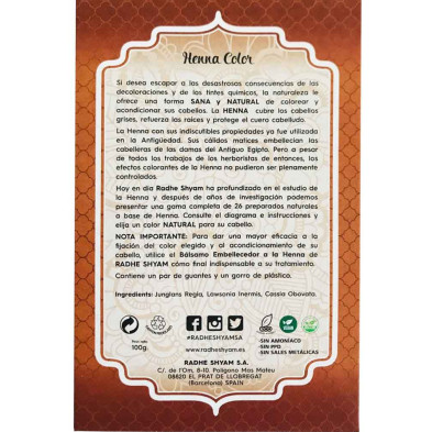 Henna Castaño Claro Polvo 100g