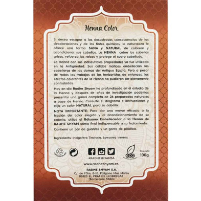 Henna Castaño Oscuro Polvo 100g