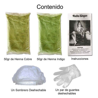 Henna Castaño Oscuro Profundo Tratamiento Polvo 100g