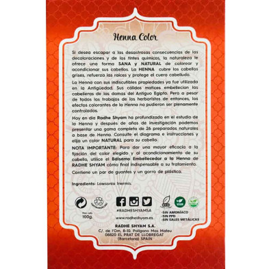 Henna Cobre Natural Polvo 100g