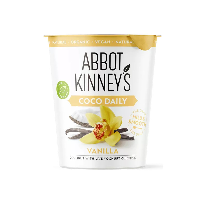 Yogur Coco Daily Delight Vainilla Bio 350g 6ud - Abbot Kinney`S