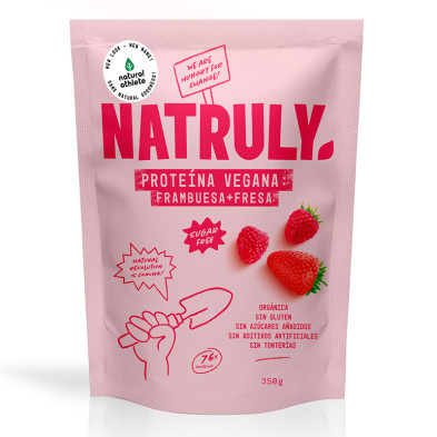 Proteina Vegana Fresa-Frambuesa Bio 350g   