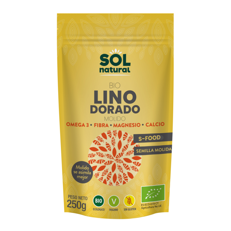 Lino Dorado Molido S/G 250g - Sol Natural