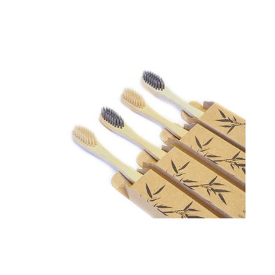 Cepillo Dientes Bambu Natural Medio 4Ud - Bads