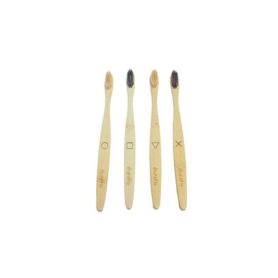 Cepillo Dientes Bambu Natural Medio 4Ud - Bads