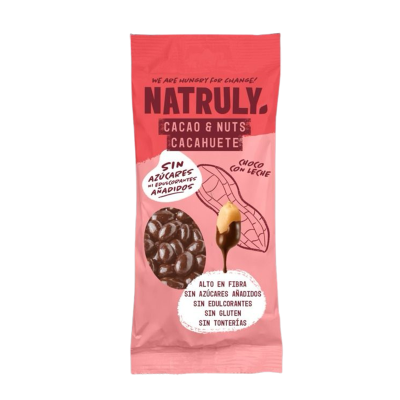 Cacao&Nuts Chocolate Con Leche 50G - Natruly Cacao&Nuts Chocolate Con Leche 50G - Natruly