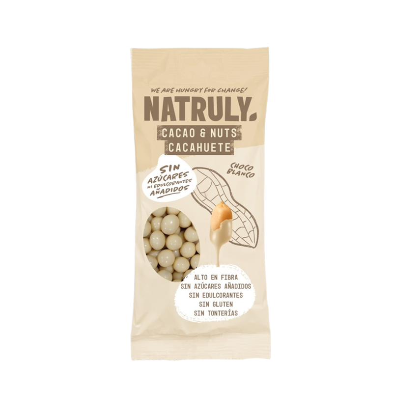 Cacao&Nuts Chocolate Blanco 50G - Natruly Cacao&Nuts Chocolate Blanco 50G - Natruly