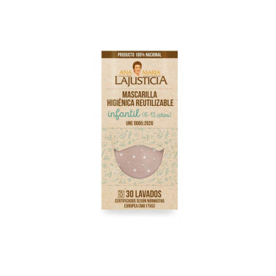 Mascarilla Higiénica Reutilizable Niña 6-12: Protección y Comodidad Natural Mascarilla Higiénica Reutilizable Niña 6-12: Protección y Comodidad Natural