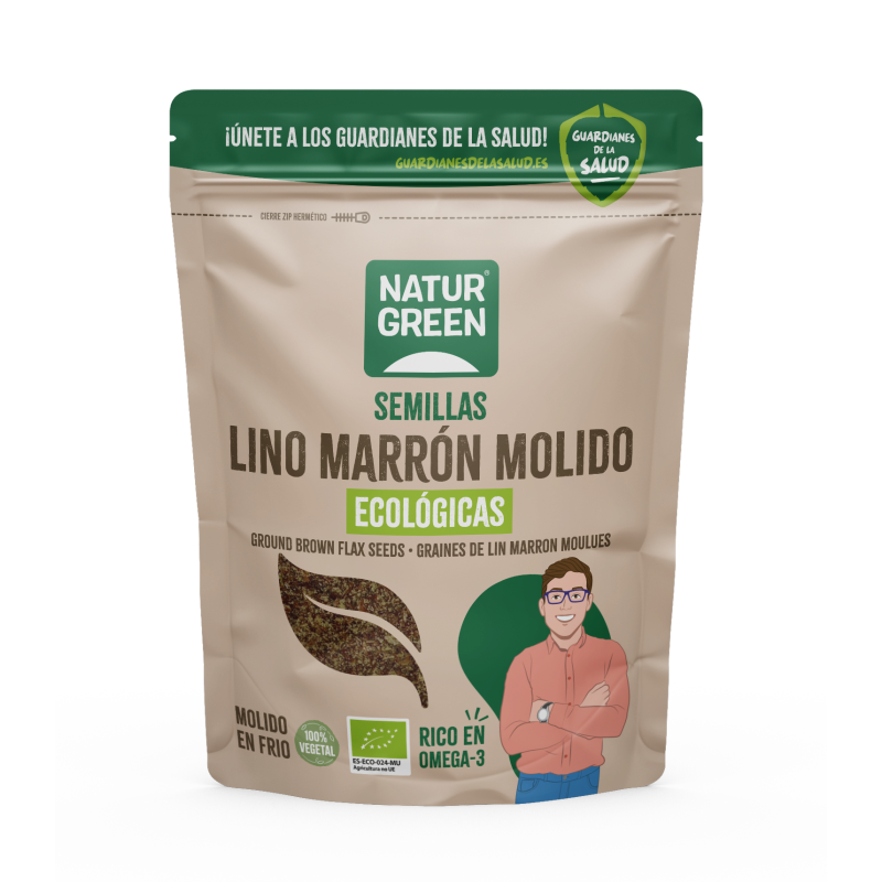 Lino Marron Bio 225G - Naturgreen Lino Marron Bio 225G - Naturgreen
