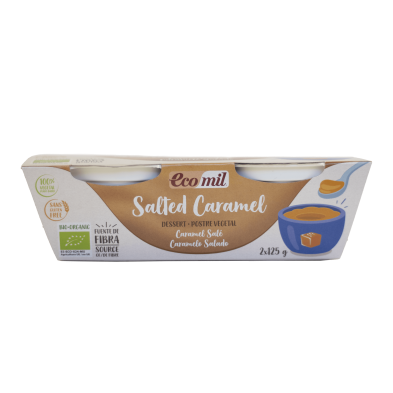 Ecomil Salted Caramel Dessert Bio 2X125G - Naturgreen Ecomil Salted Caramel Dessert Bio 2X125G - Naturgreen