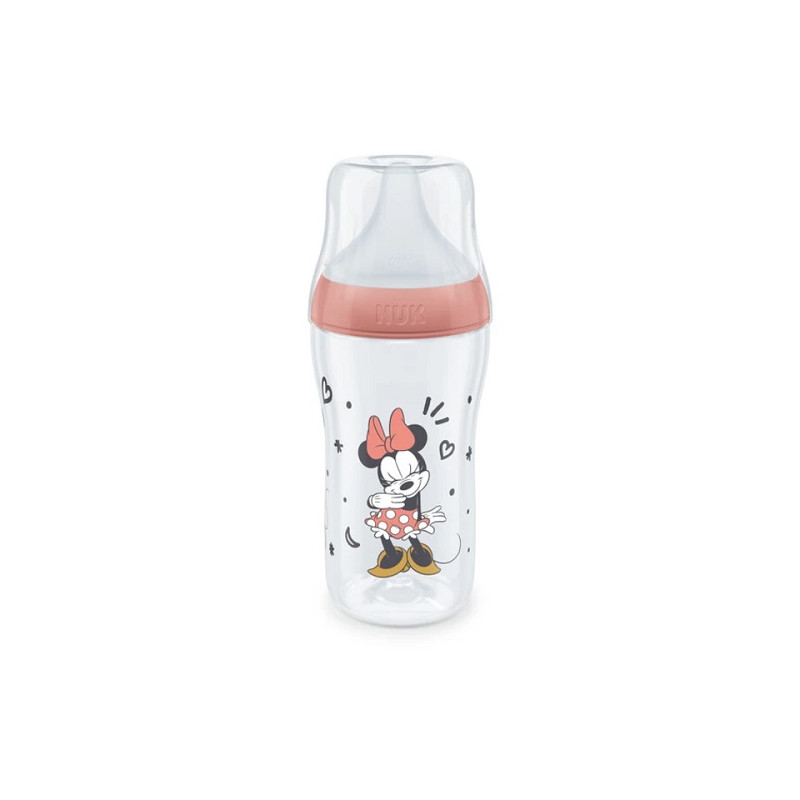 Biberon PM PP Silicona 0-6m M Mickey 260ml Rojo - Nuk