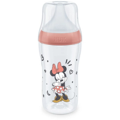 Biberon PM PP Silicona 0-6m M Mickey 260ml Rojo - Nuk