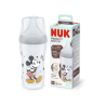 Biberon PM PP Silicona 0-6m M Mickey 260ml Gris - Nuk Biberon PM PP Silicona 0-6m M Mickey 260ml Gris - Nuk