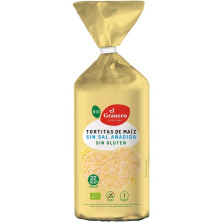 Tortitas Maiz S/Sal Sin Gluten Bio 130g - El Granero