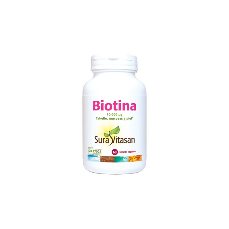 Biotina 10000ug 60cap - Sura Vitasan Biotina 10000ug 60cap - Sura Vitasan