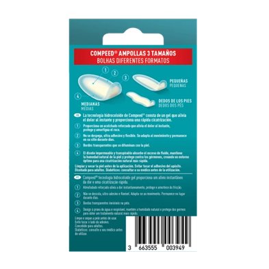 Ampollas Surtido 3 Tamaños 10Ud - Compeed