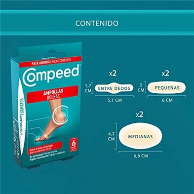 Ampollas Surtido 3 Tamaños 10Ud - Compeed