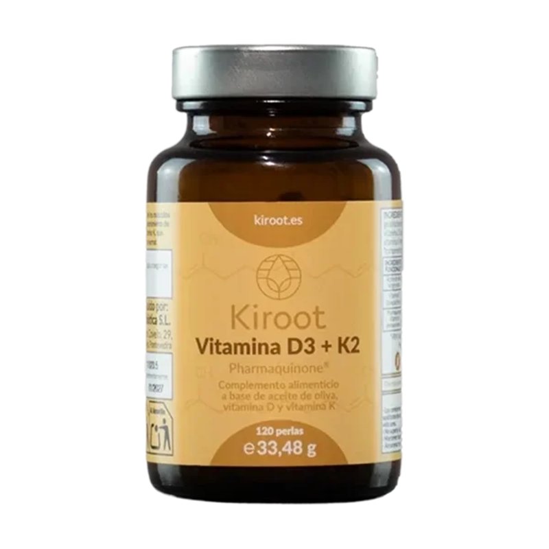 Vitamina D3 Y K2 120 Perlas - Kiroot Vitamina D3 Y K2 120 Perlas - Kiroot