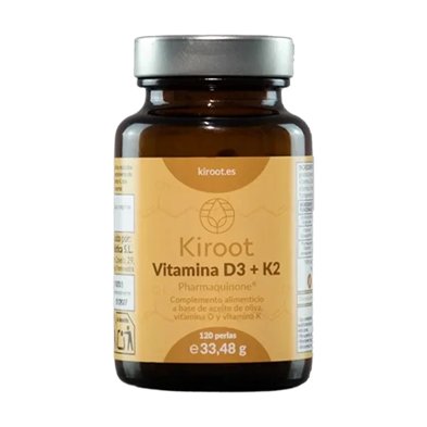 Vitamina D3 Y K2 120 Perlas - Kiroot