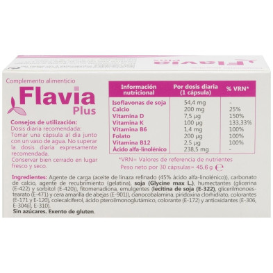 Flavia Plus Cápsulas 30 U