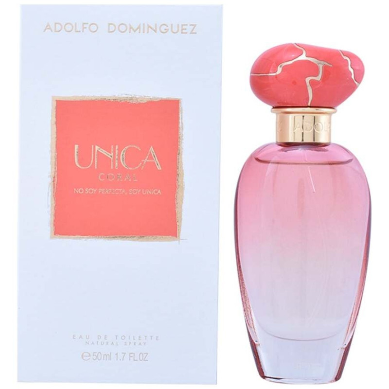 Adolfo Dominguez Unica Coral Eau De Toilette 50Ml Vaporizador