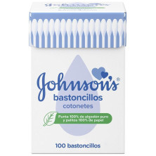 Johnson&apos;S Baby Bastoncillos Bebé, Niños Y Adultos, Algodón 100% Puro 100 U
